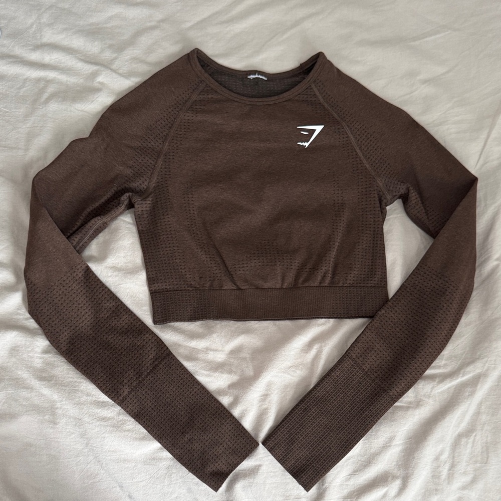 Gymshark Brown Vital Seamless Crop Top